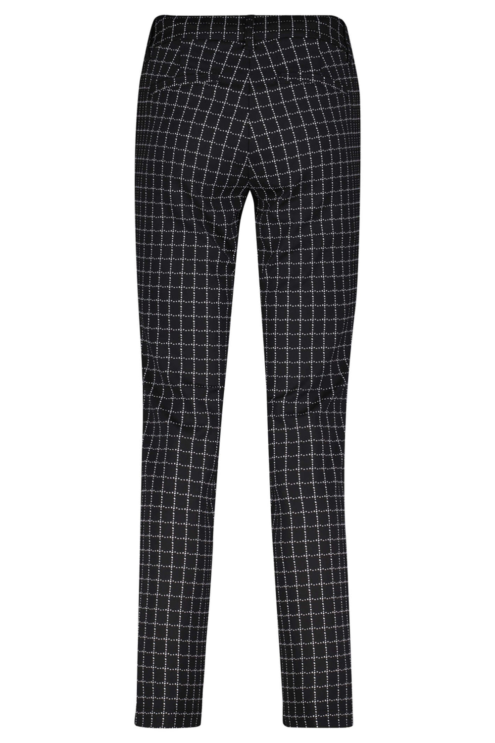 Red Button SRB4115 Diana Black Fancy Check Trousers - Olivia Grace Fashion