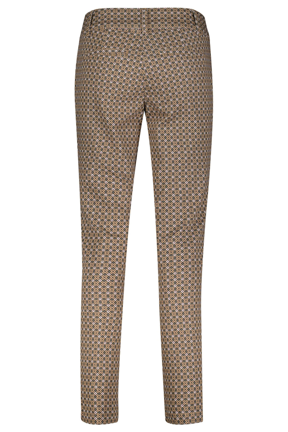 Red Button SRB4129 Diana Brown Green Fancy Print Trousers - Olivia Grace Fashion