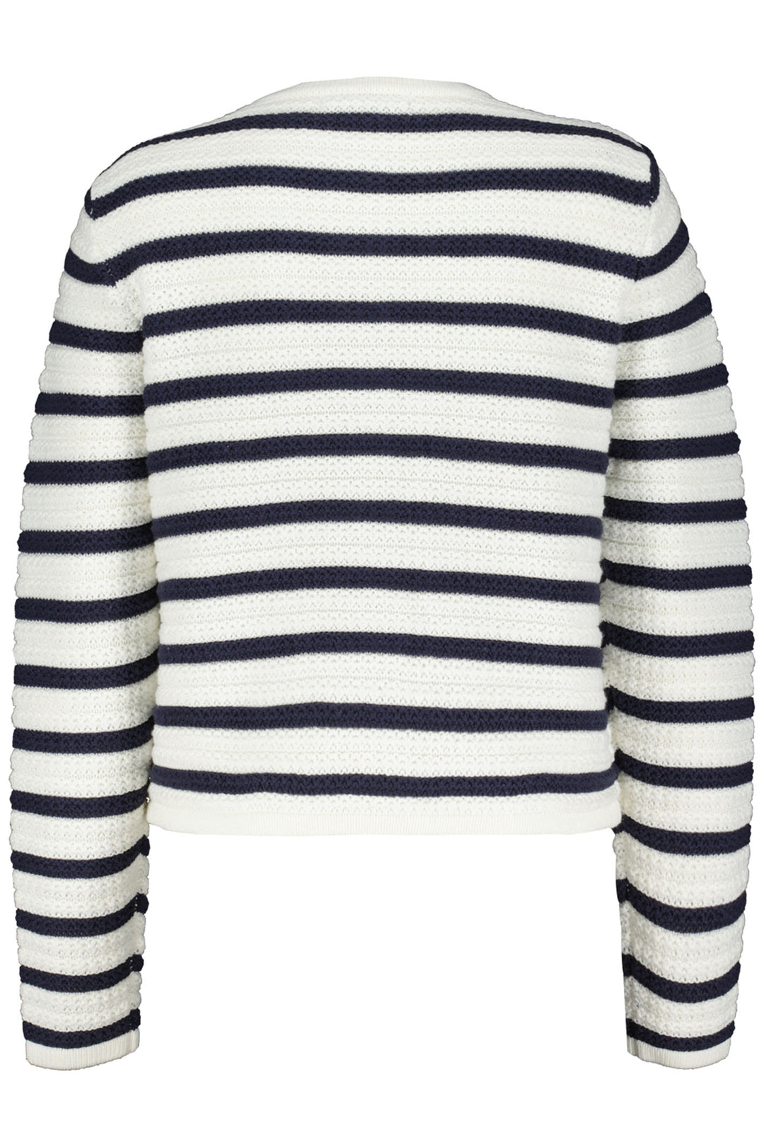 Red Button SRB4183 Danelle Navy Cream Striped Cardigan - Olivia Grace Fashion