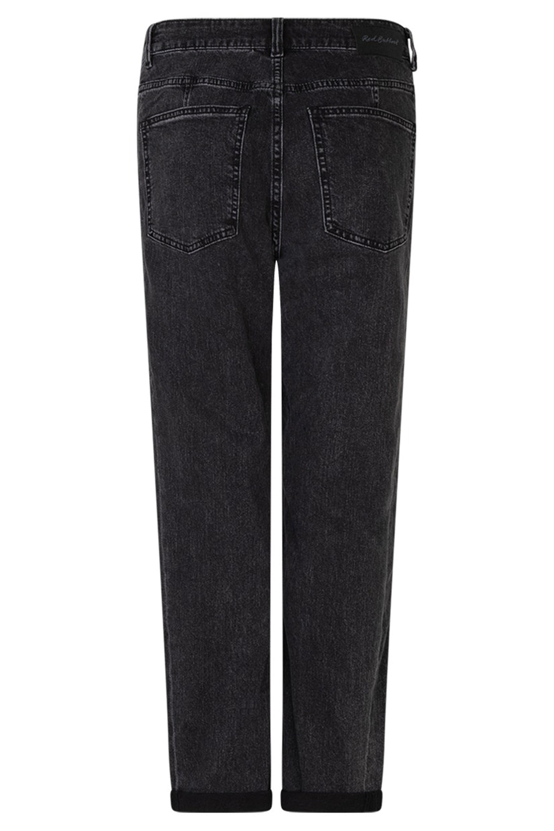 Red Button SRB4589 Caitlin Sidepatch Black Denim Barrel Jeans