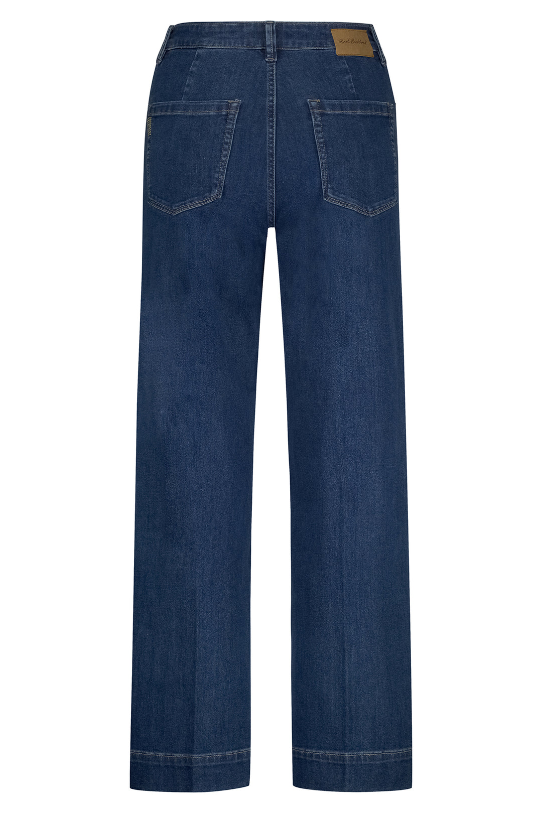 Blue jeans on a white background