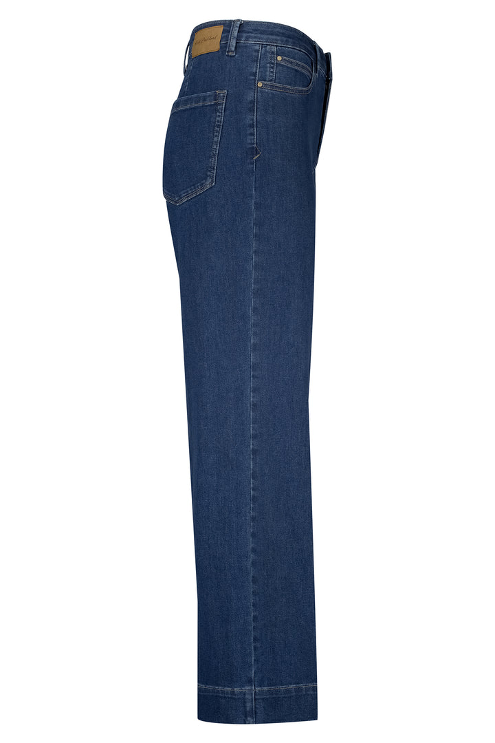 Blue jeans on a white background