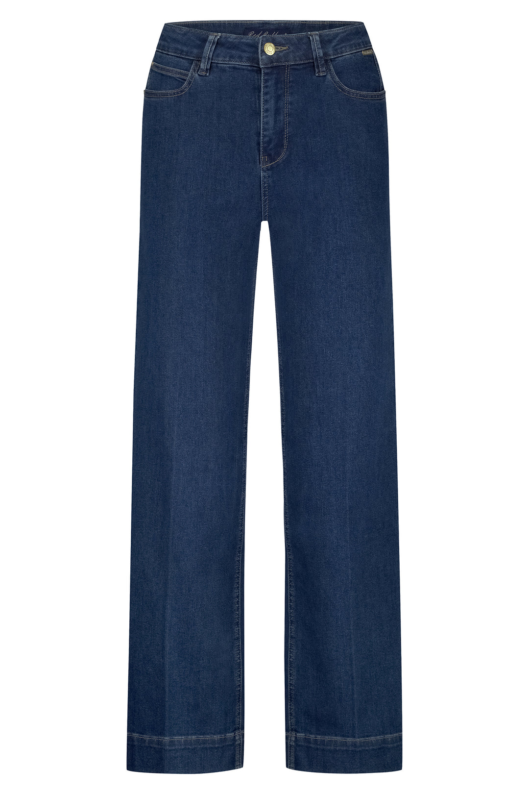 Blue jeans on a white background