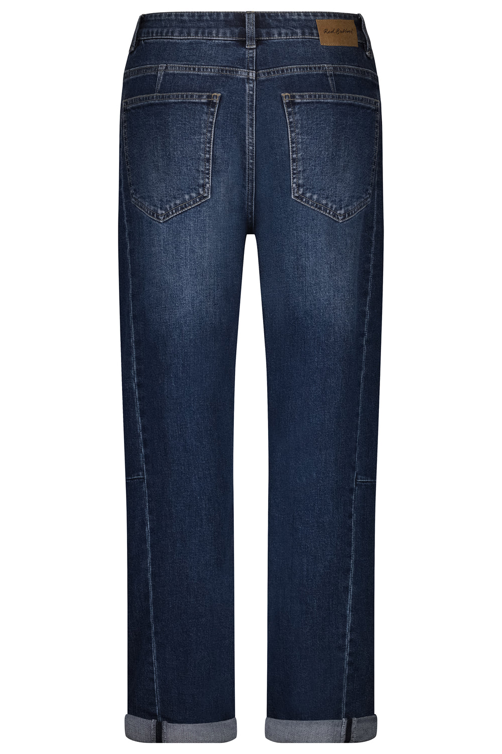 Blue jeans on a white background
