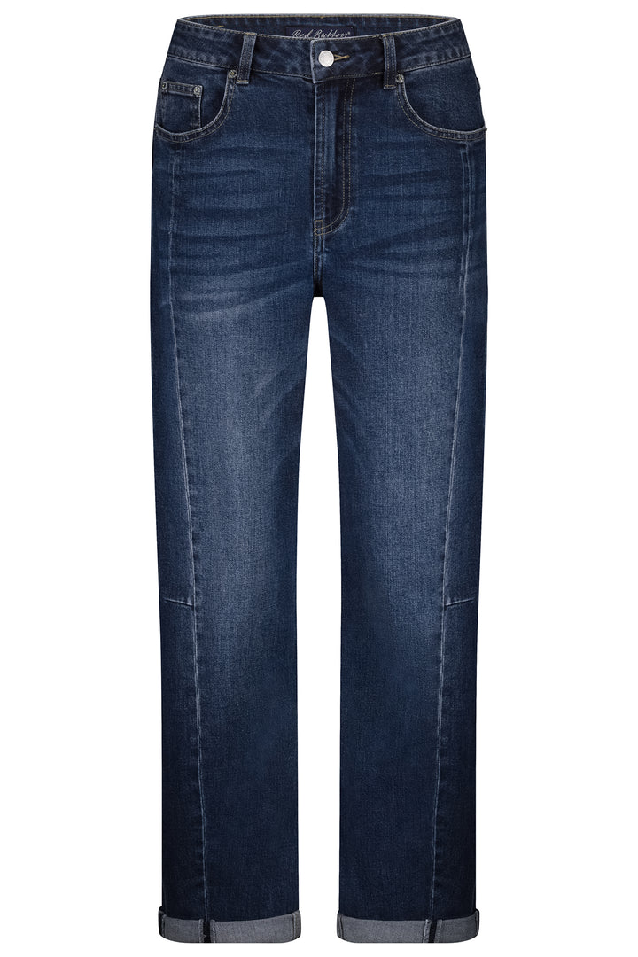 Red Button SRB4600 Caitlin Sidepatch D Blue Stone Used Jeans