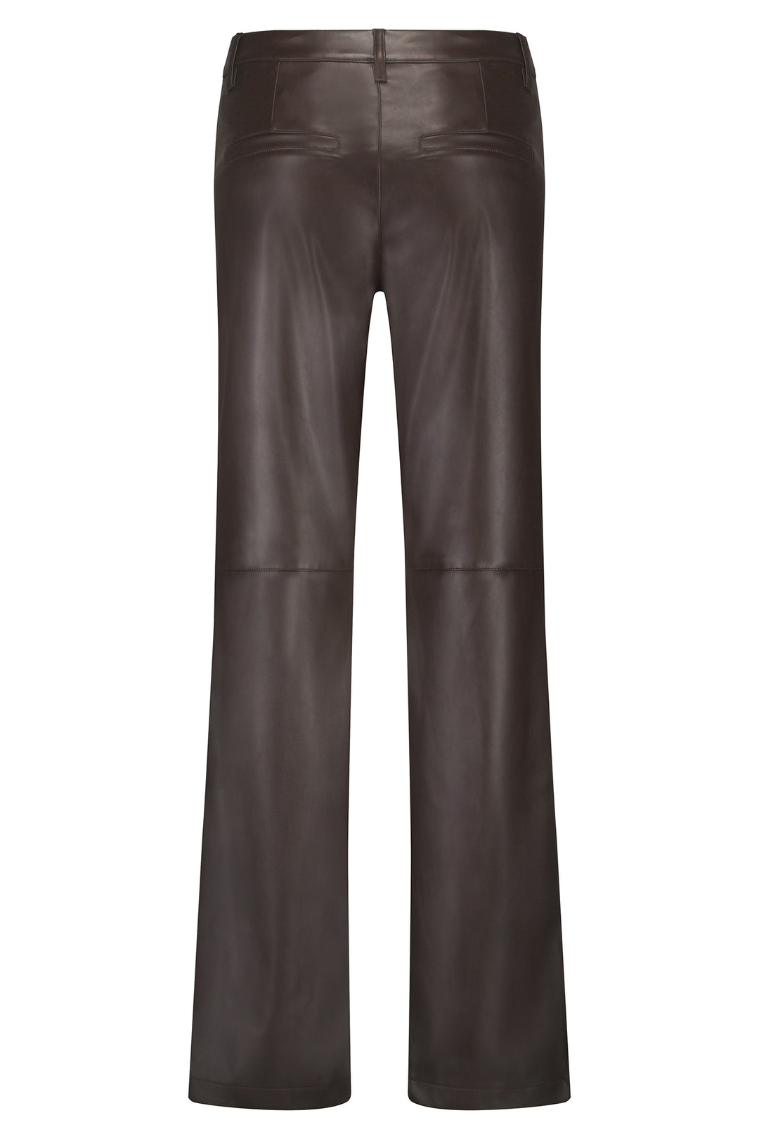 Red Button SRB4627A Brown Colette Faux Leather Trousers L31