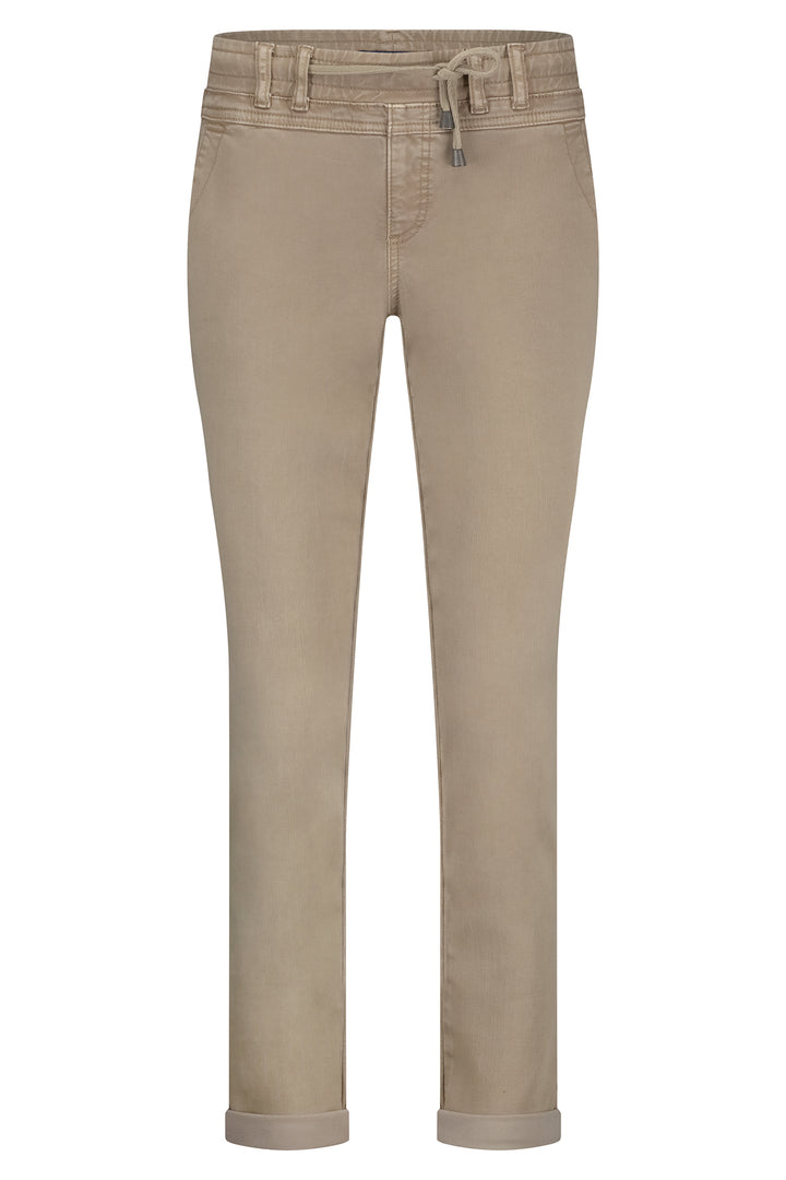 Red Button SRB4631 Latte Tessy Slub Twill Pull-On Trousers
