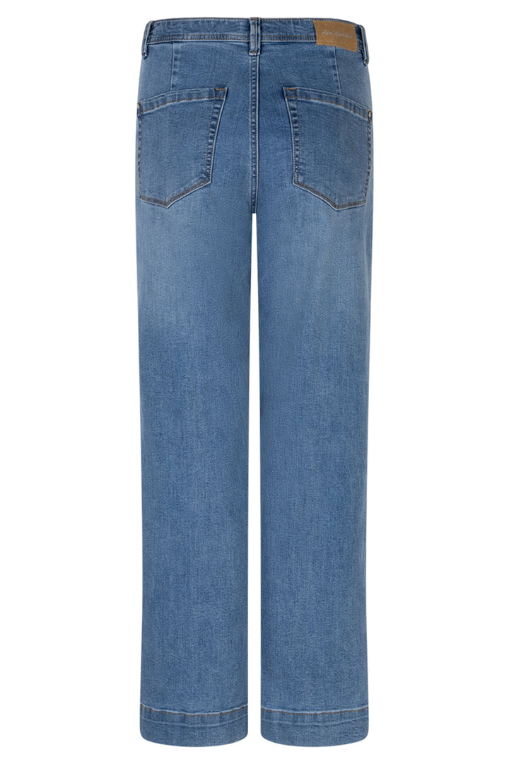 Red Button SRB4760 Mid Stone Blue Conny Pressed Crease Jeans