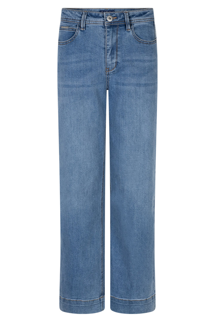 Red Button SRB4760 Mid Stone Blue Conny Pressed Crease Jeans