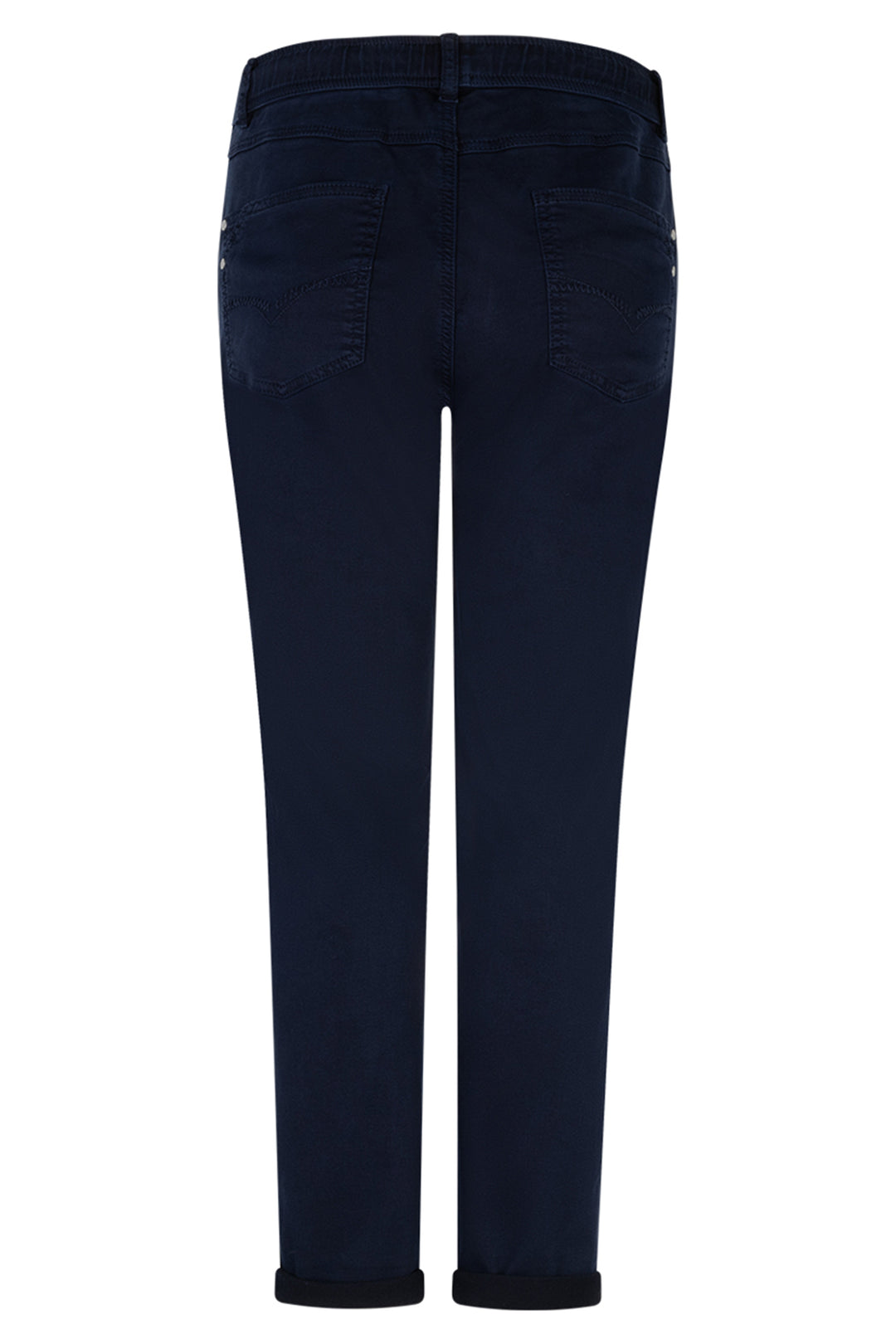 Red Button SRB4764 Tessy Dark Blue Crop Jogger Trousers Leg 27