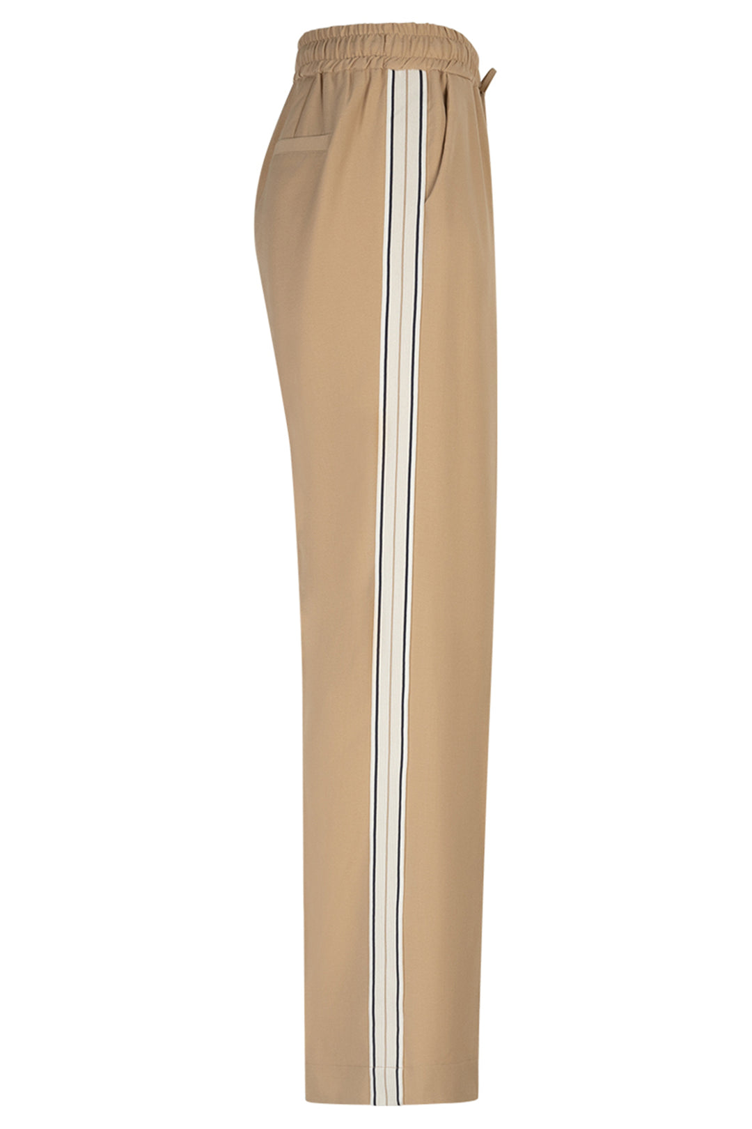 Red Button SRB4844 Claudette Dark Sand Palazzo Sidetape Trousers