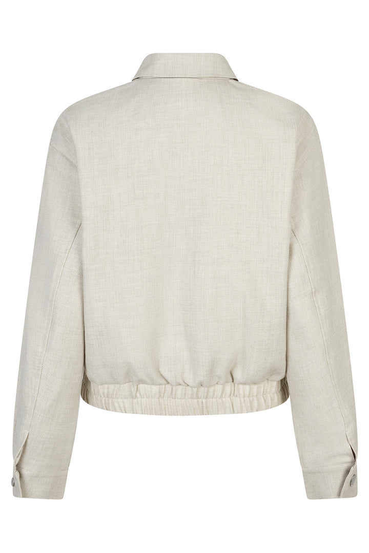 Red Button SRB4857 Kit Beige Linen Look Bomber Jacket