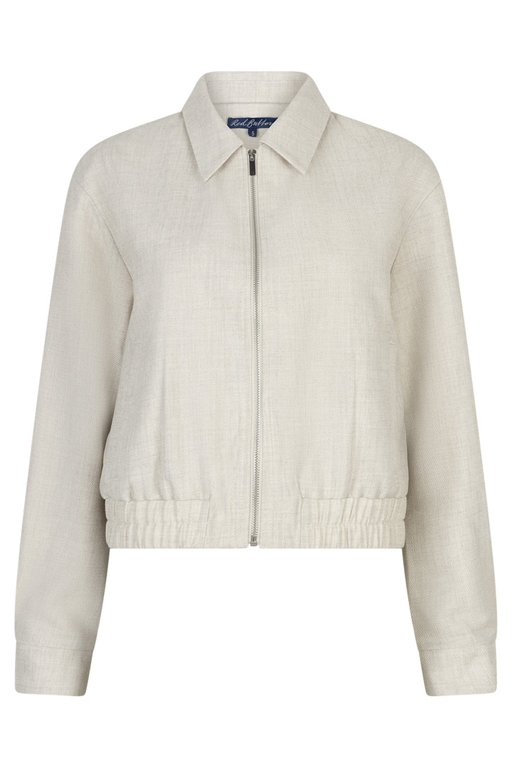 Red Button SRB4857 Kit Beige Linen Look Bomber Jacket