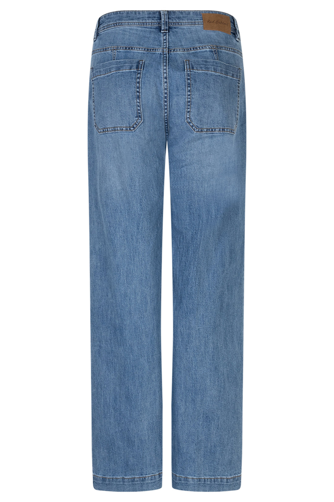Red Button SRB4861 Colette Stone Used Blue Patch Pocket Jeans