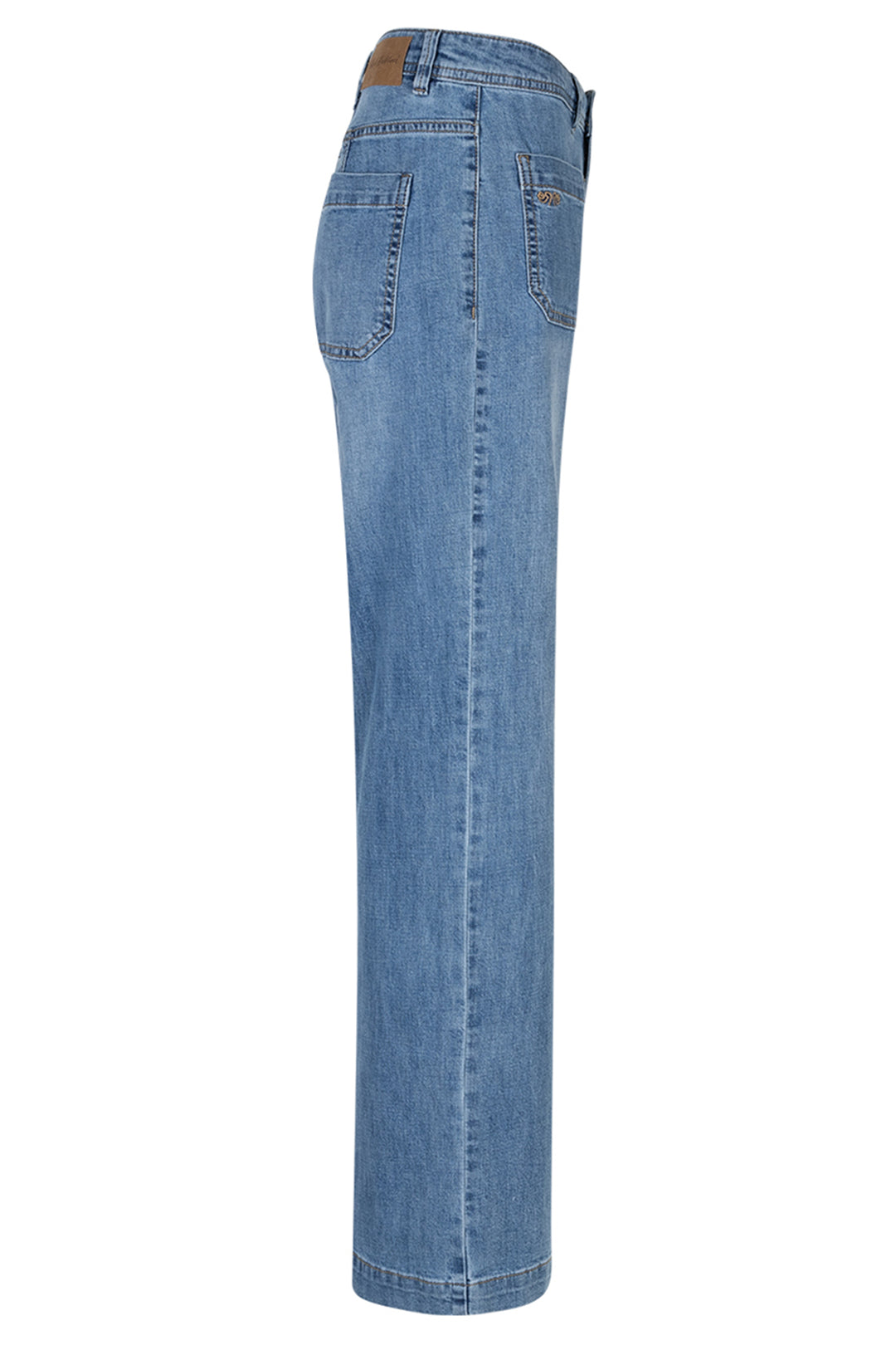 Red Button SRB4861 Colette Stone Used Blue Patch Pocket Jeans