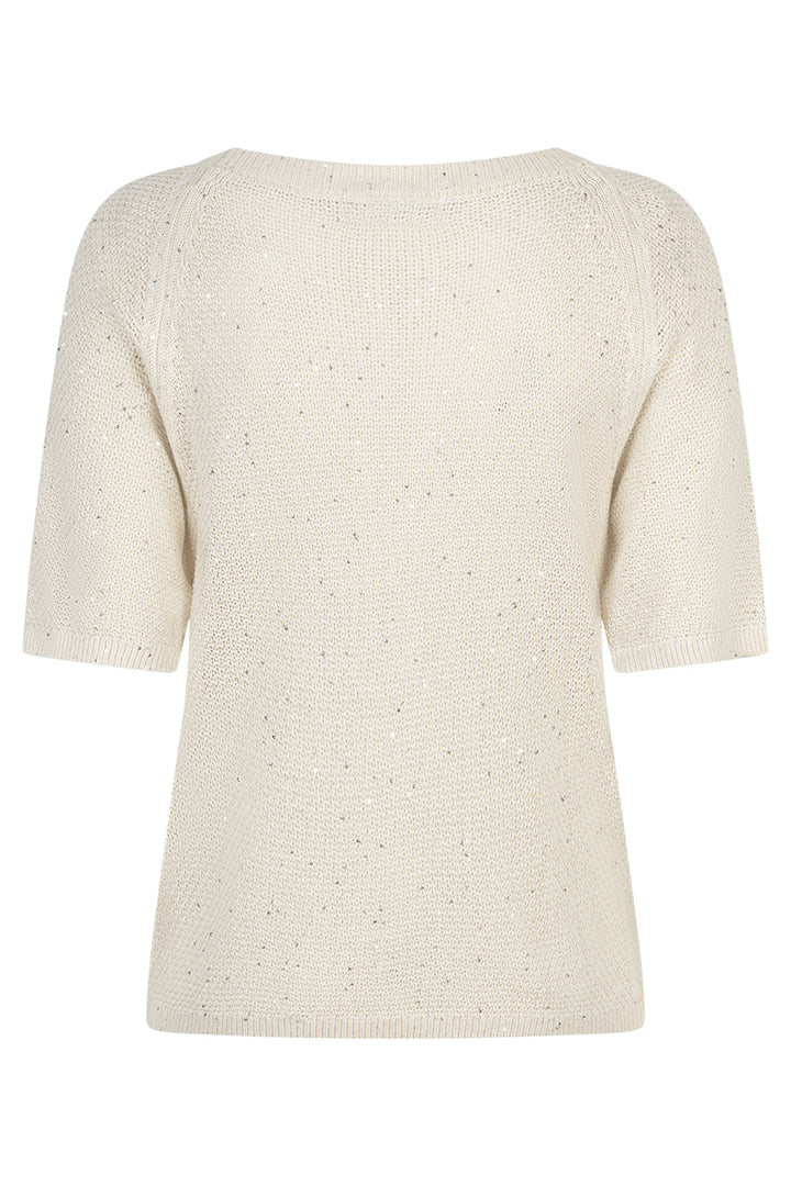 Red Button SRB4890 Pearl Sweet Sequins Short Sleeve Top