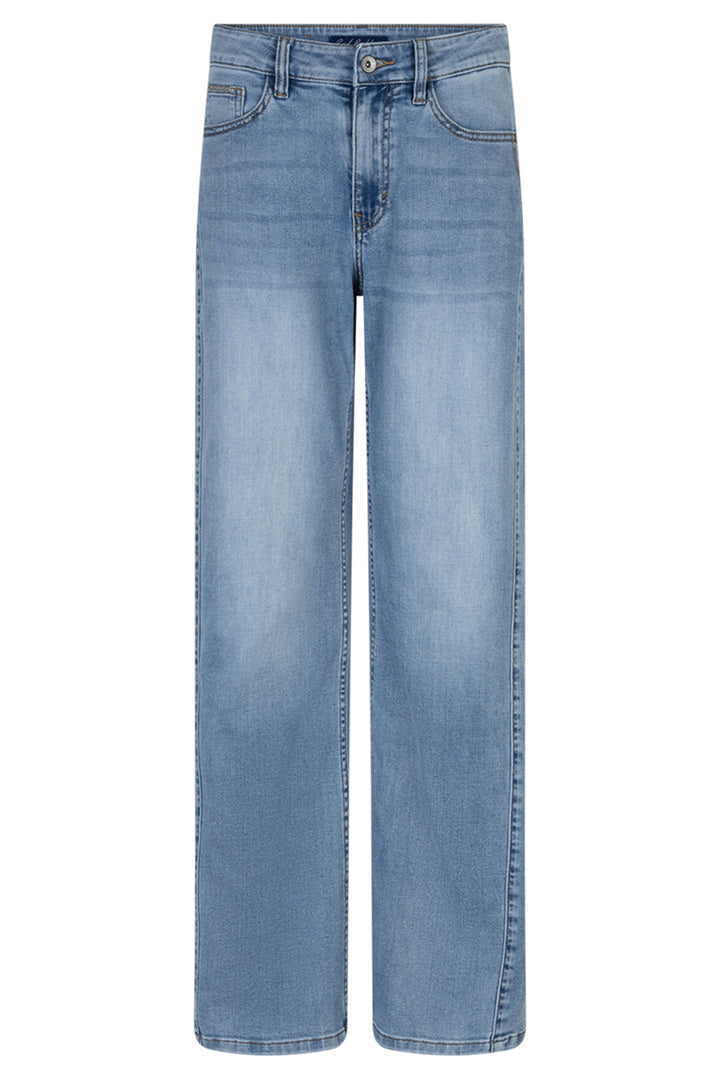 Red Button SRB4907 Claudette Light Blue Slanted Seam Jeans