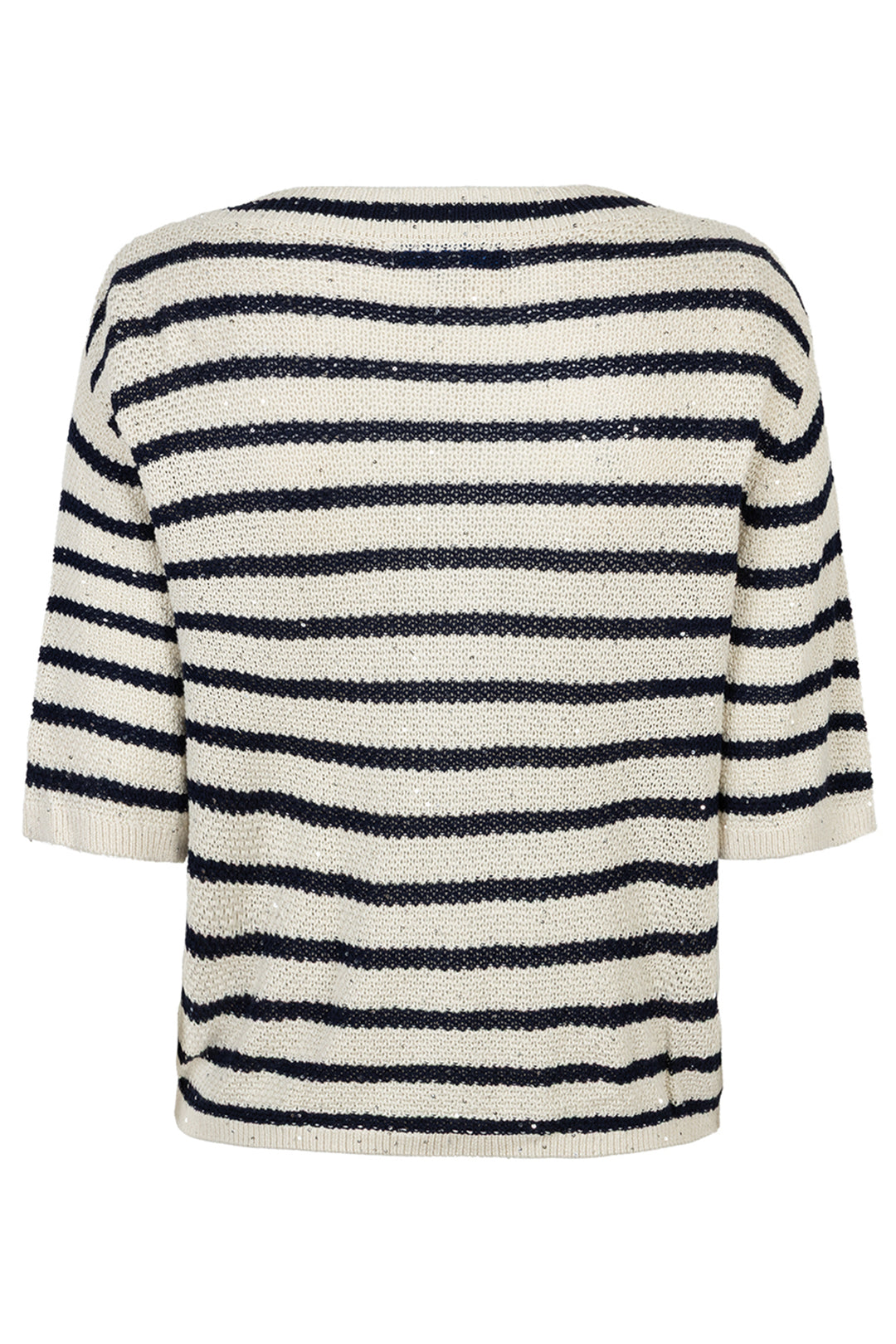 Red Button SRB4957 Pearl Dark Blue Stripe &amp; Sequins Cardigan