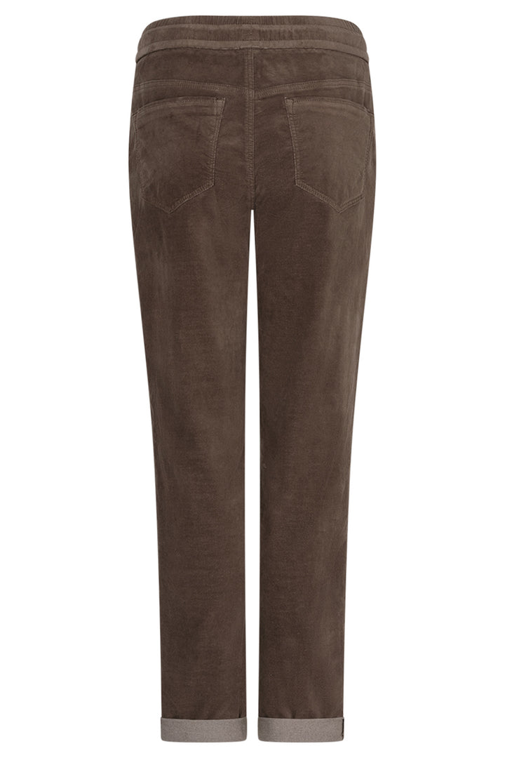 Red Button Stella Clay Brown Velvet Trousers at Olivia Grace Fashion