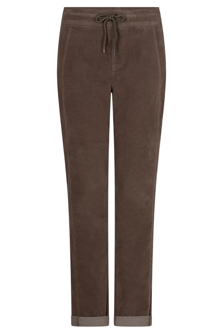 Red Button Stella Clay Brown Velvet Trousers at Olivia Grace Fashion