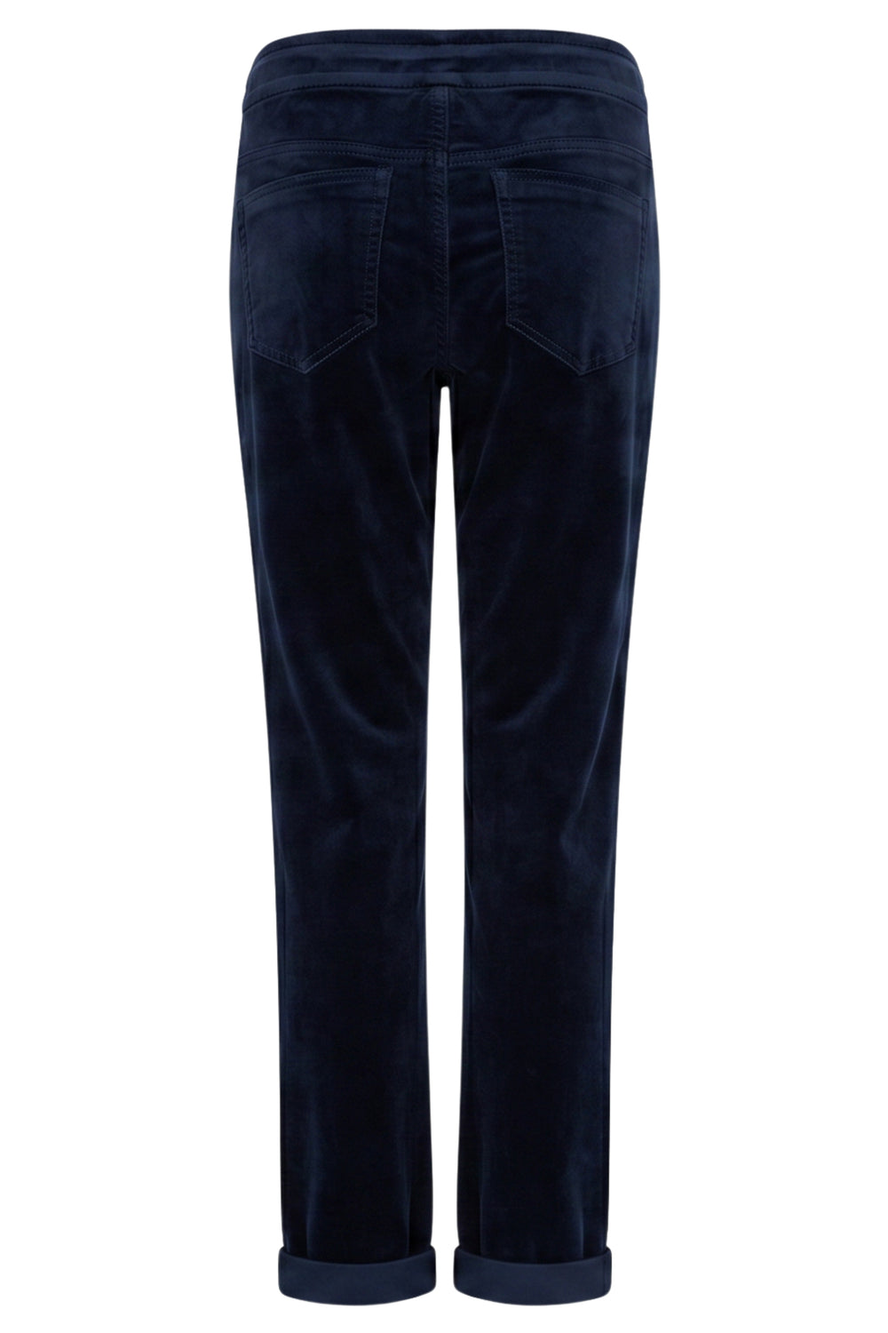 Red Button Stella Navy Velvet Trousers at Olivia Grace Fashion
