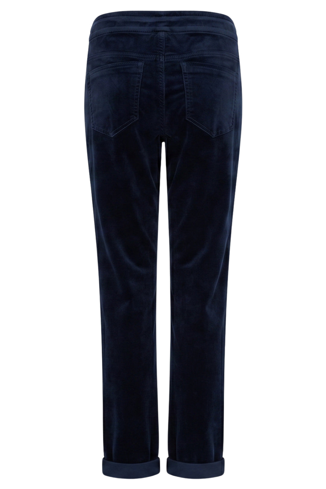 Red Button Stella Navy Velvet Trousers at Olivia Grace Fashion