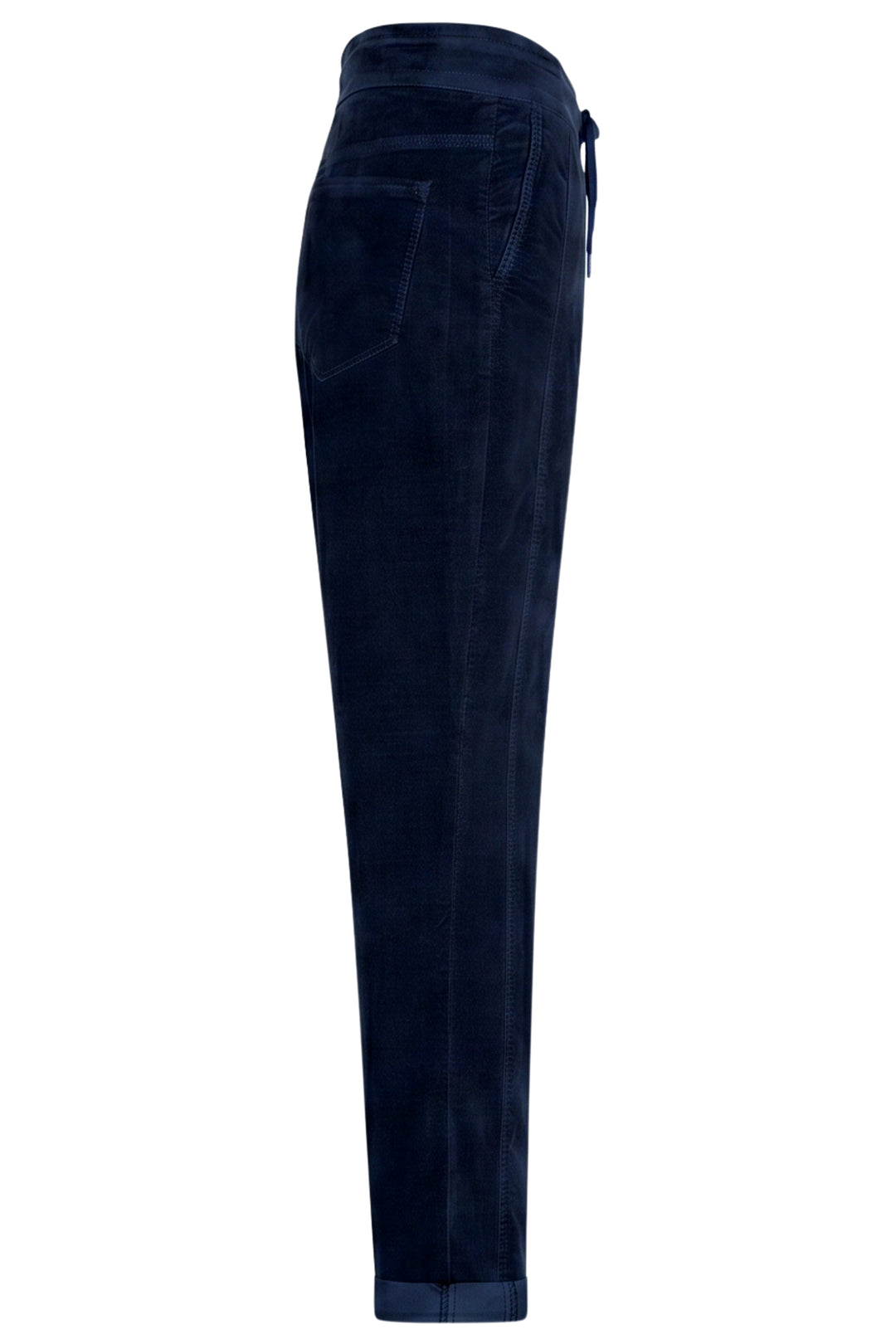 Red Button Stella Navy Velvet Trousers at Olivia Grace Fashion