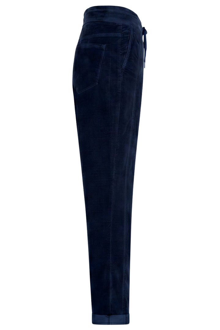 Red Button Stella Navy Velvet Trousers at Olivia Grace Fashion