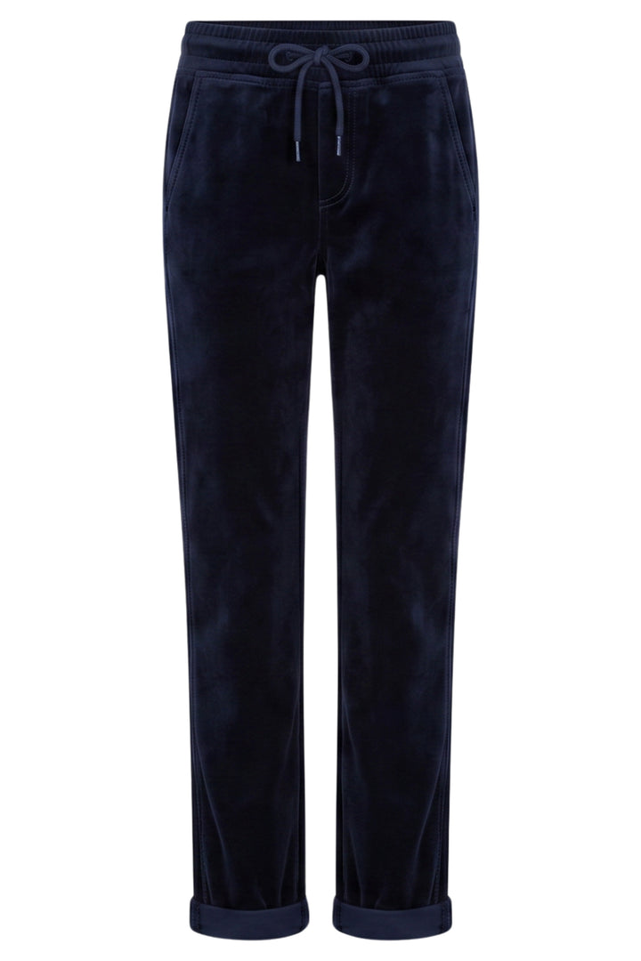 Red Button Stella Navy Velvet Trousers at Olivia Grace Fashion