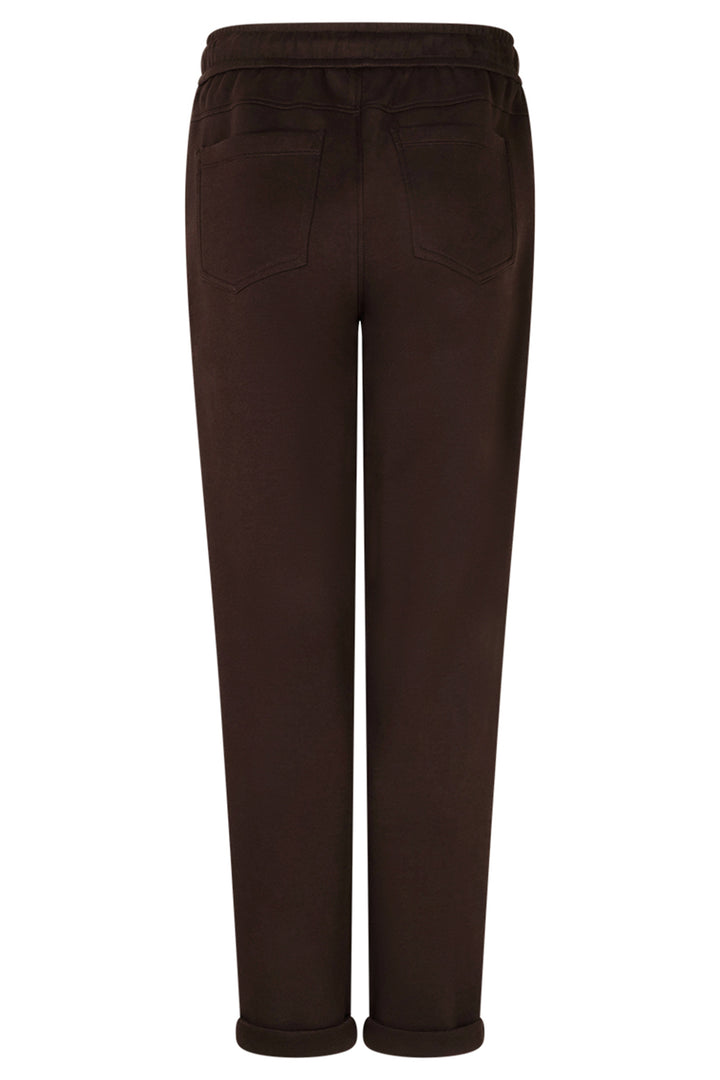 Red Button Stella espresso brown jogger trousers at Olivia Grace Fashion