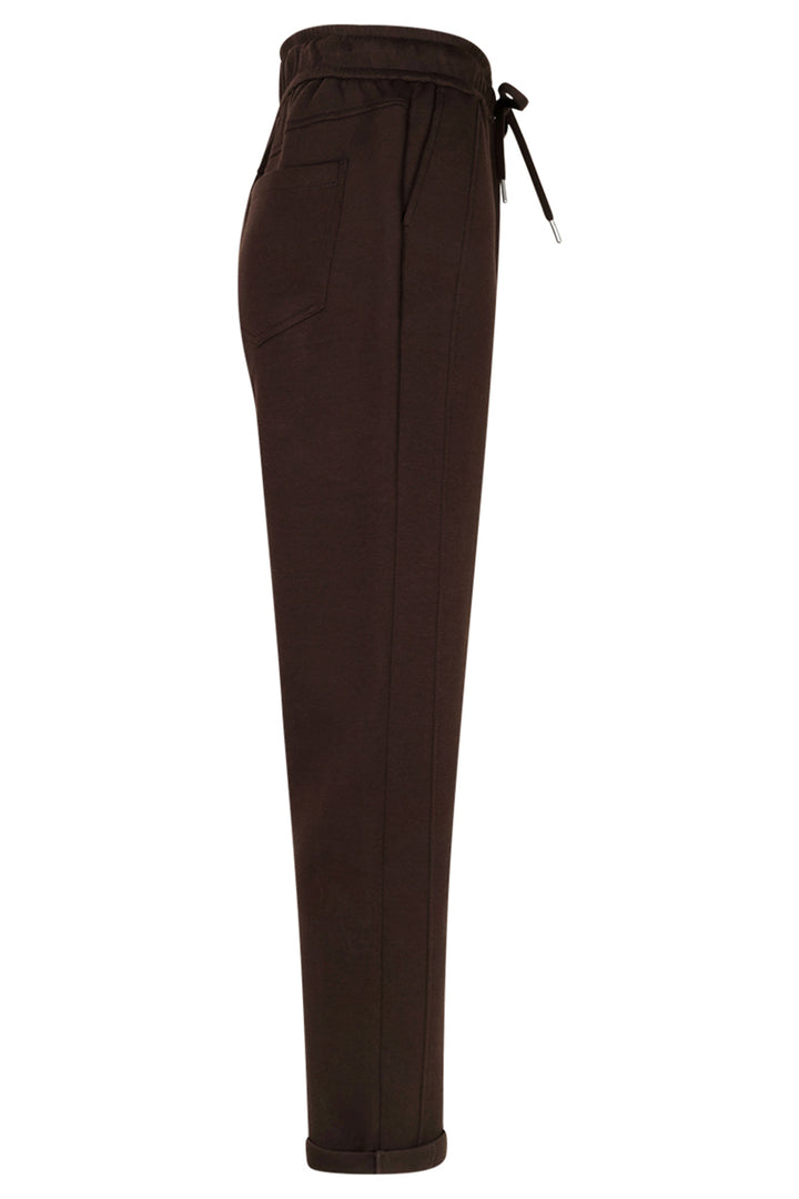 Red Button Stella espresso brown jogger trousers at Olivia Grace Fashion