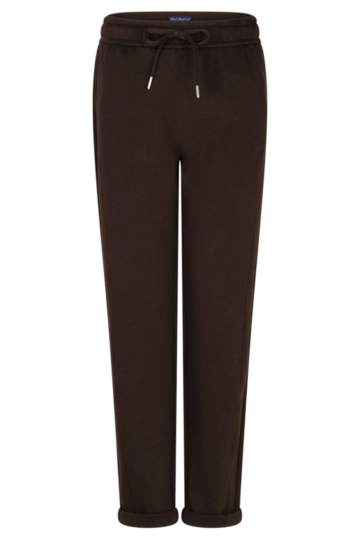 Red Button Stella espresso brown jogger trousers at Olivia Grace Fashion