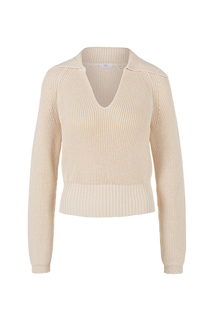 Riani Women's Jumper Wheat Cream V-Neck 477280-8170-802 - Olivia Grace Fashion