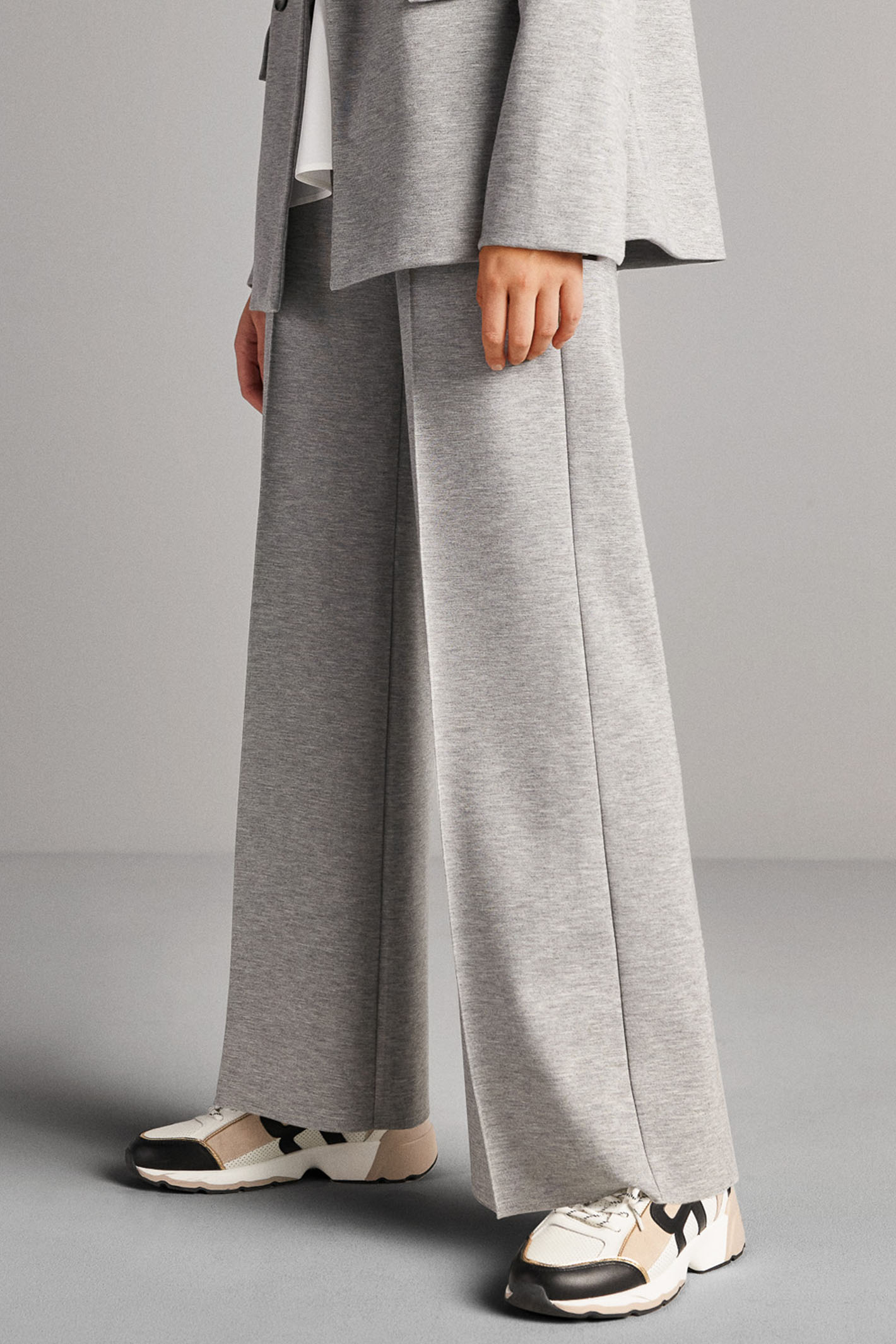 Riani Women s Trousers Silver Stone Grey Knitted 473190 8190 912 Olivia Grace Fashion