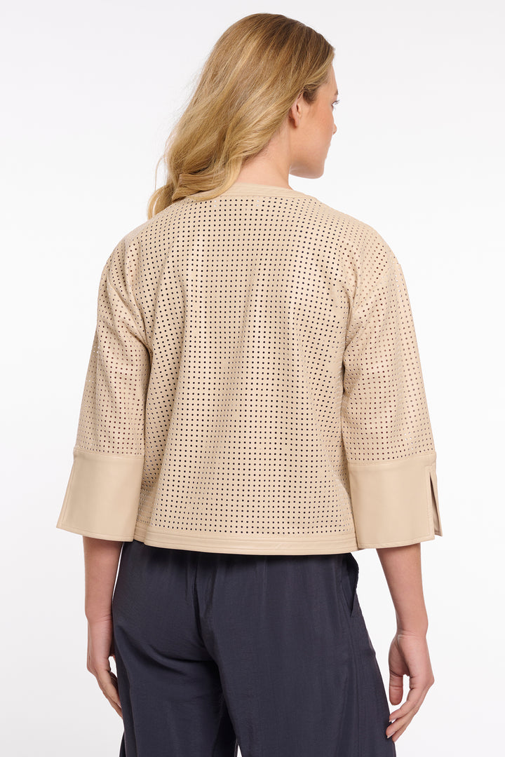 Rino &amp; Pelle Abou Oat 3/4 Sleeve Perforated Jacket