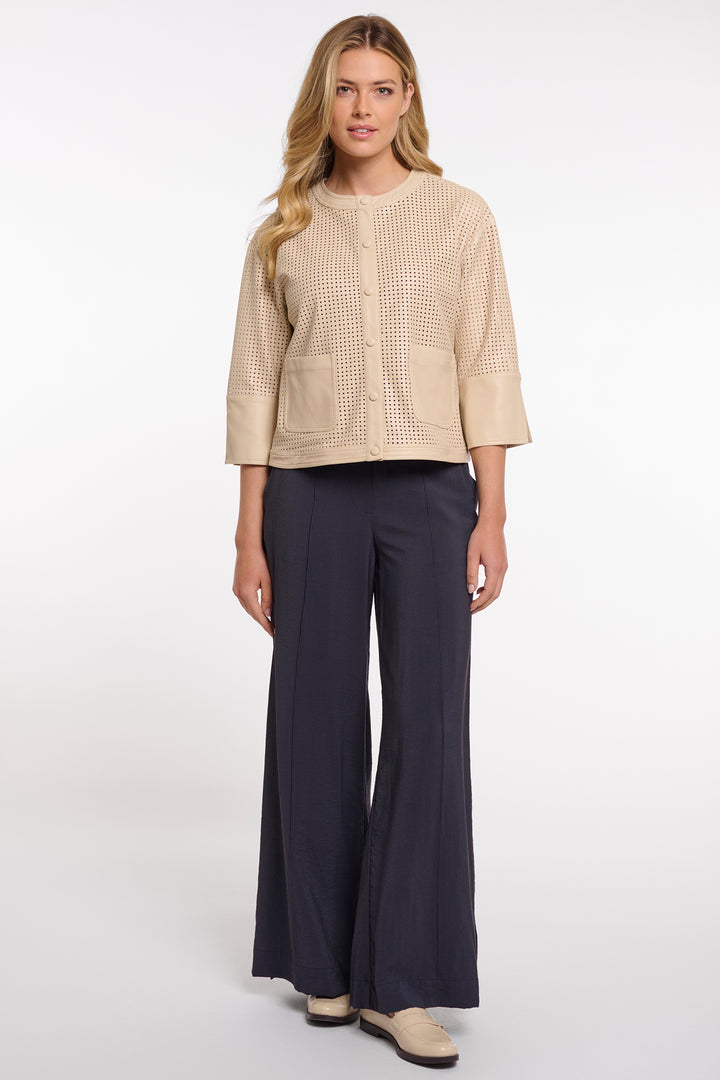Rino &amp; Pelle Abou Oat 3/4 Sleeve Perforated Jacket