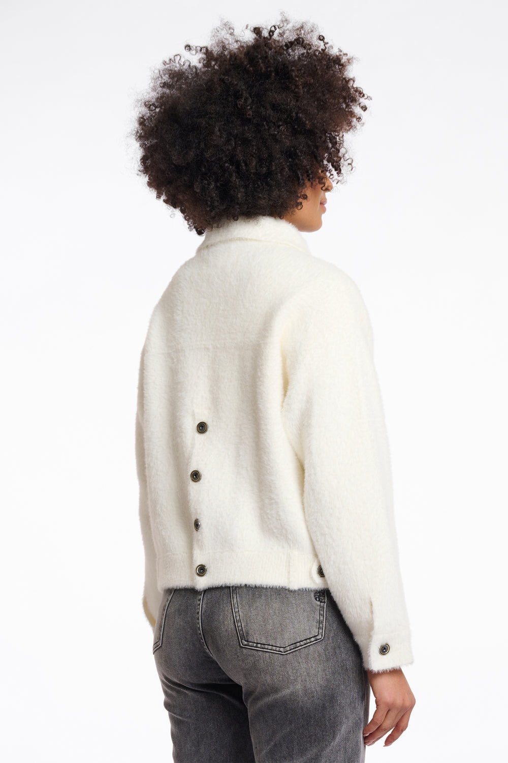 Rino & Pelle Bubbly Snow White Boxy Jacket - Olivia Grace Fashion