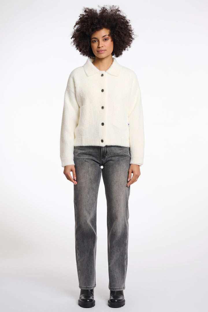 Rino & Pelle Bubbly Snow White Boxy Jacket - Olivia Grace Fashion