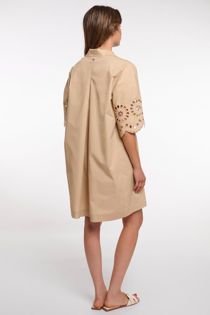Rino &amp; Pelle Ceylin Oat Short Sleeve Cotton Dress
