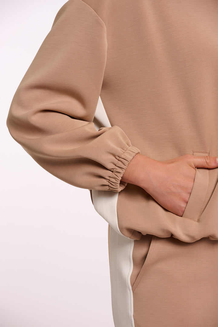 Rino & Pelle Claudette Rosy Brown Balloon Sleeve Jacket