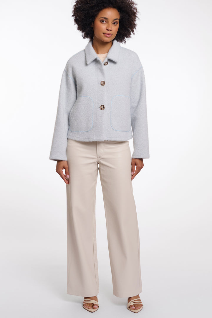 Rino &amp; Pelle Esia Light Blue Snow Single Breasted Jacket
