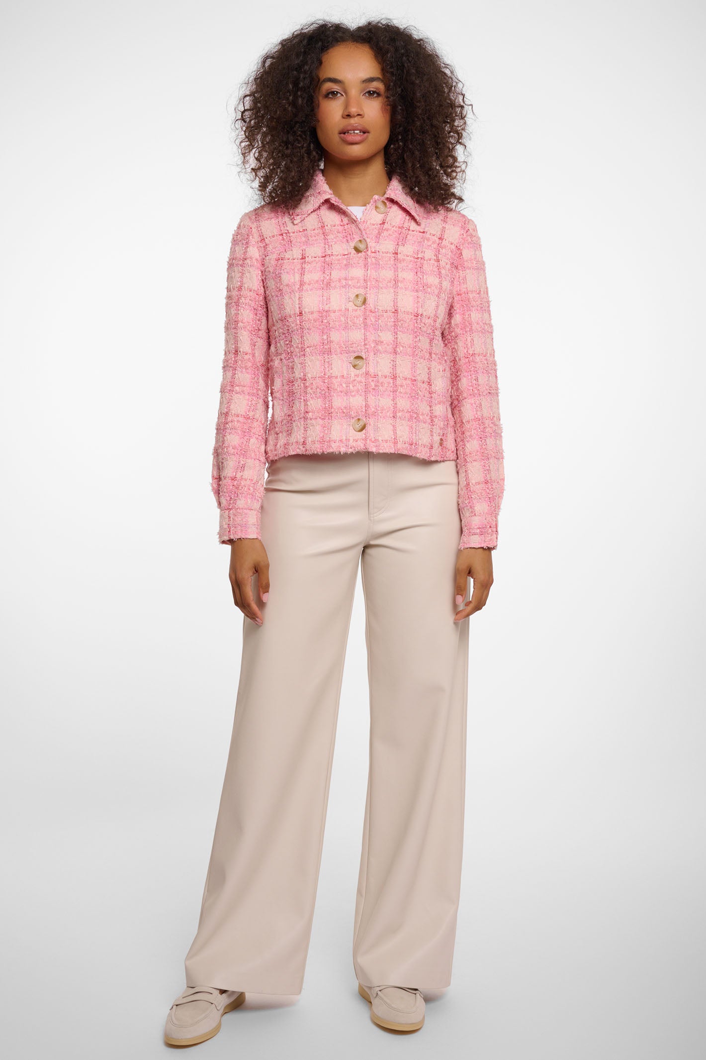 Rino & Pelle Imanski Tweed Jacket Light Pink 7002521 – Olivia