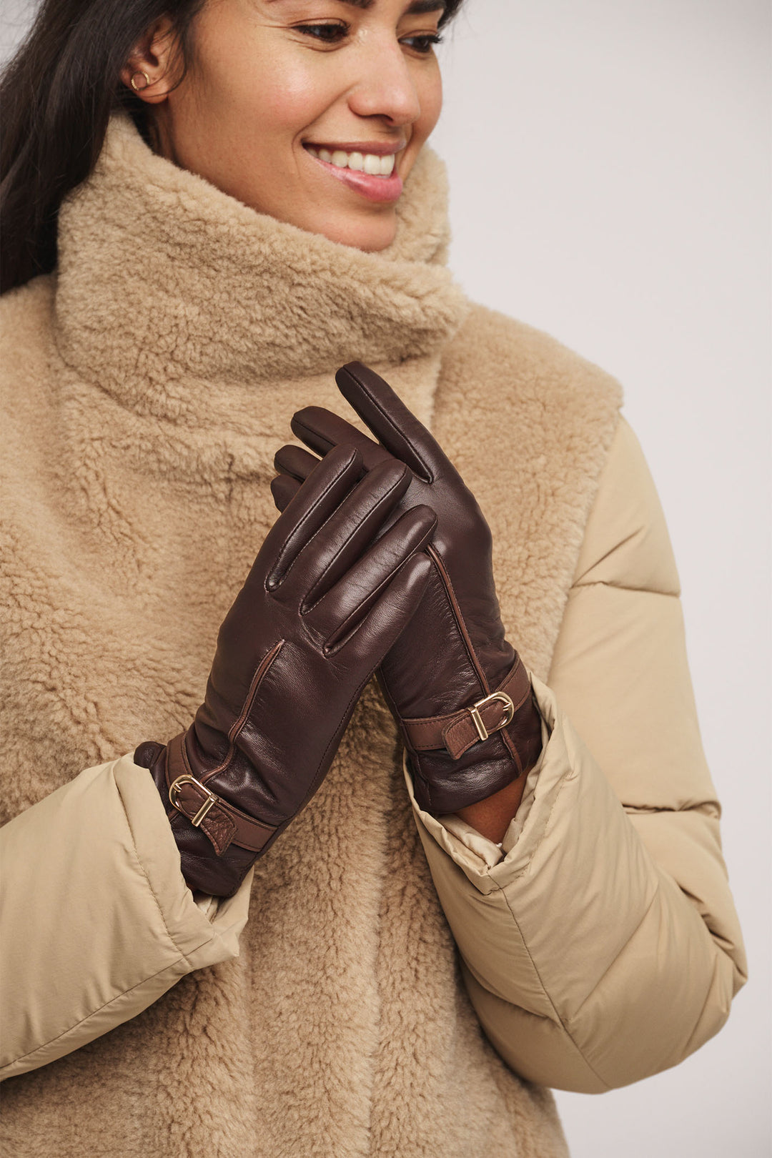 Rino & Pelle Leather Gloves Brown Eda 3002412 Olivia Grace Fashion Rino & Pelle Leather Gloves Brown Eda 3002412 Olivia Grace Fashion