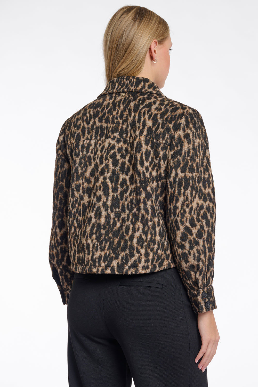 Rino & Pelle Lize Leopard Print Short Jacket - Olivia Grace Fashion