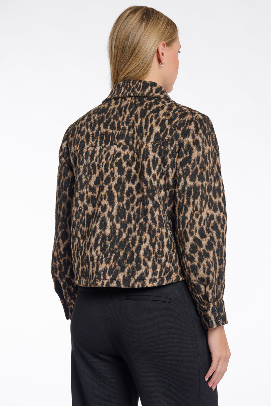 Rino & Pelle Lize Leopard Print Short Jacket - Olivia Grace Fashion