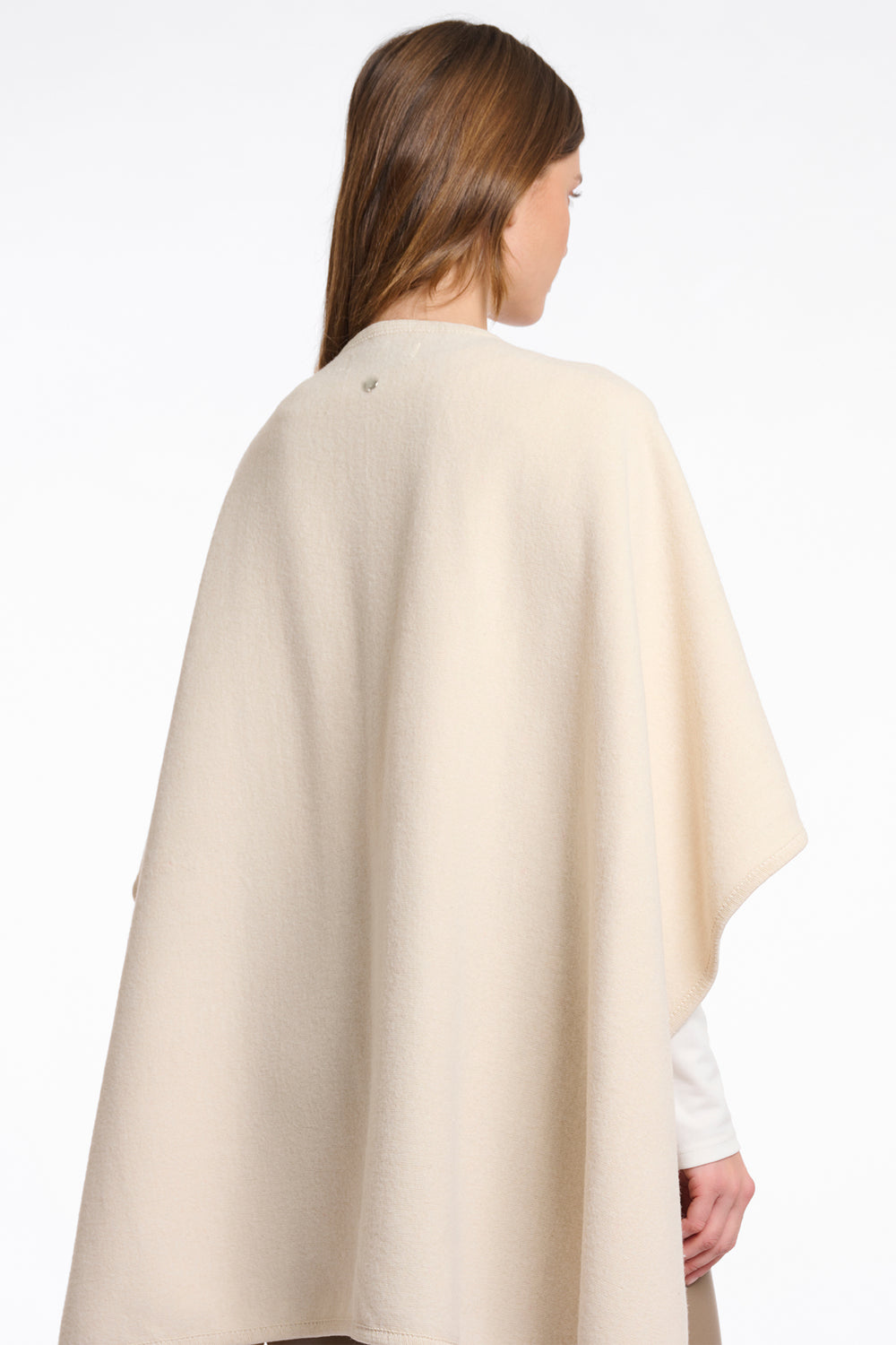Rino & Pelle Marwa Birch Beige Woven Cape - Olivia Grace Fashion