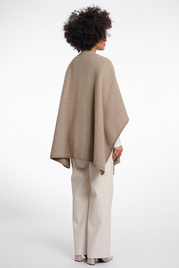 Rino & Pelle Marwa Toffee Brown Woven Cape - Olivia Grace Fashion