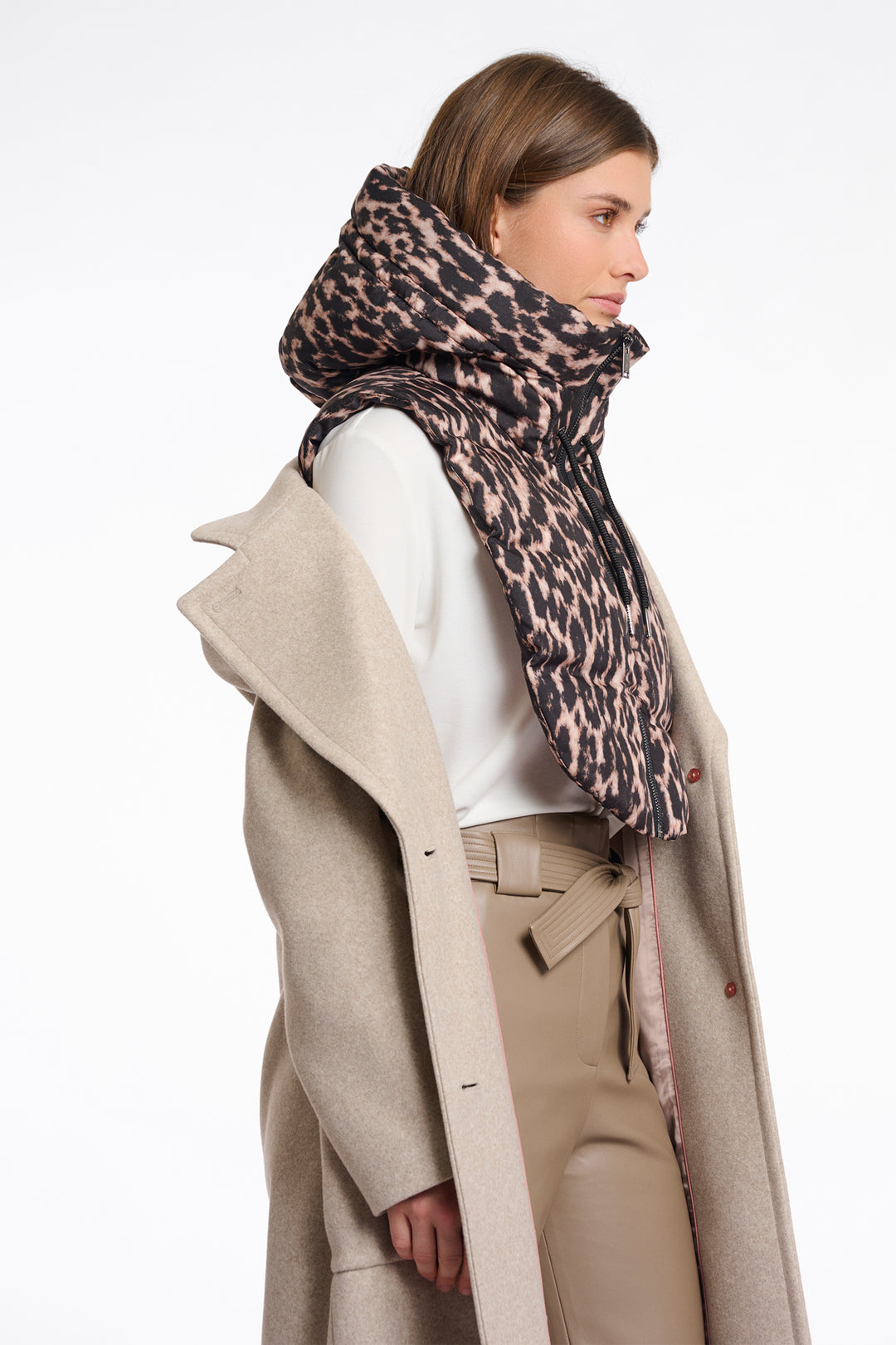 Rino & Pelle Tabita Leopard Padded Bib - Olivia Grace Fashion