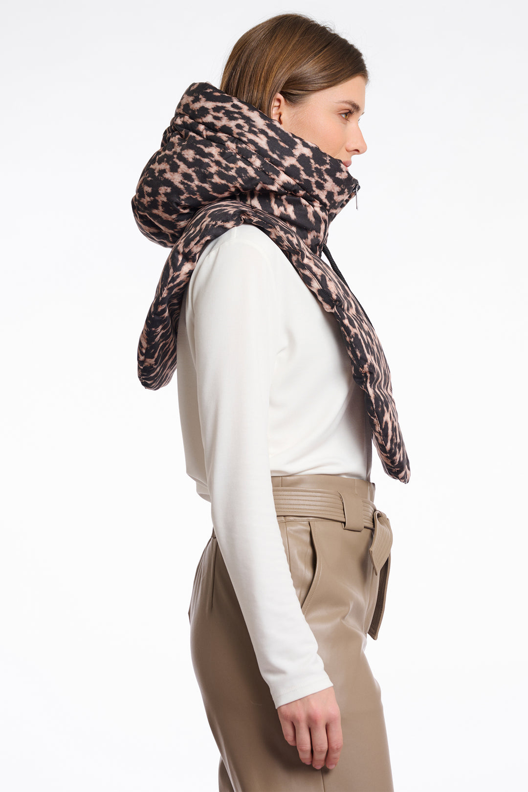 Rino & Pelle Tabita Leopard Padded Bib - Olivia Grace Fashion