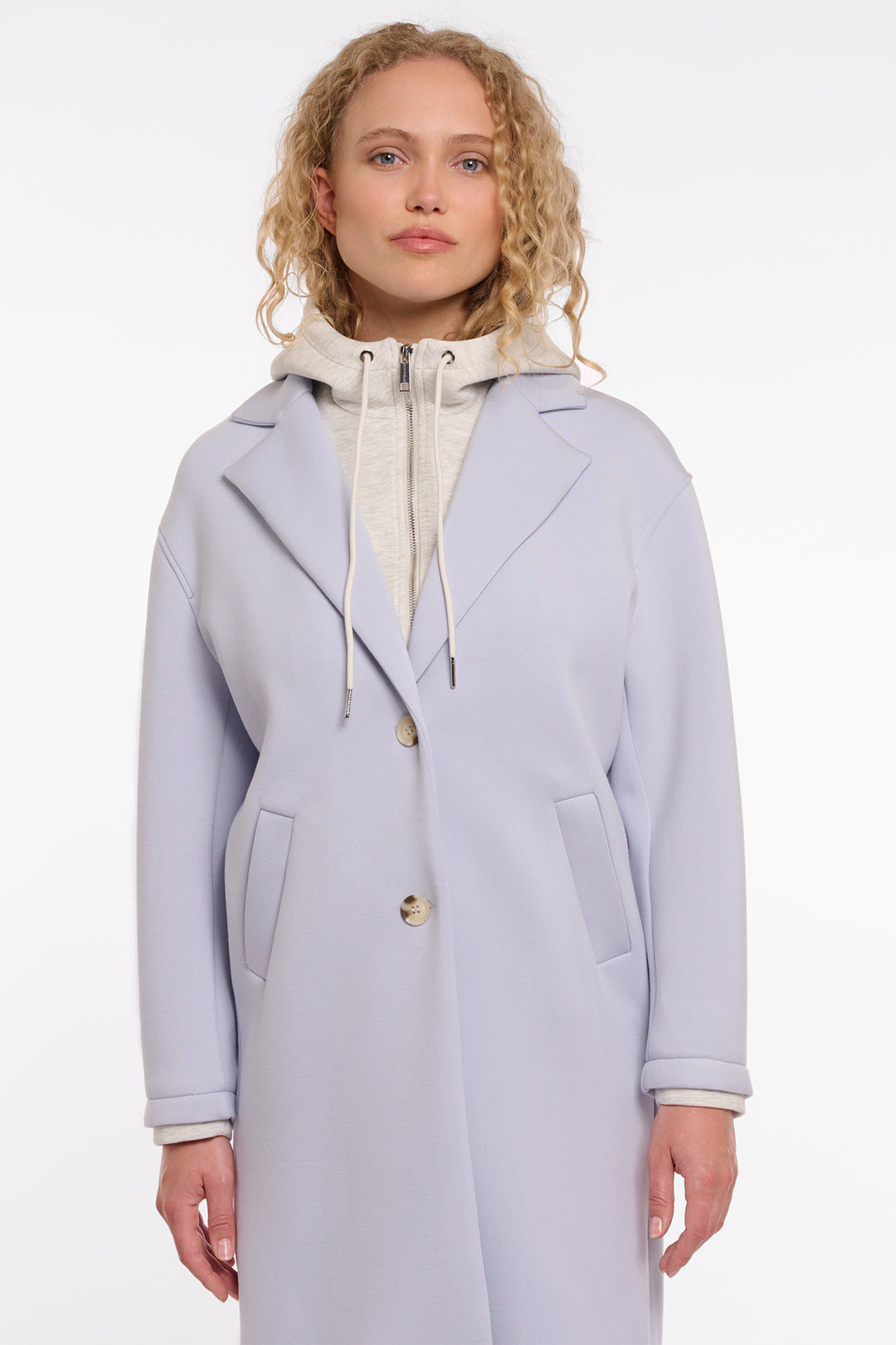 Rino &amp; Pelle Yvette Arctic Blue Double Breasted Coat